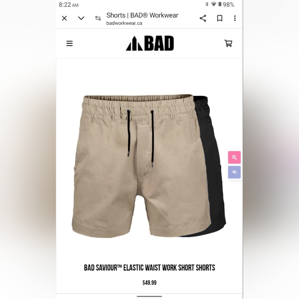 BAD SAVIOR SHORTS FOR MEN - Picture 3 of 5